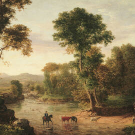 Crossing the Ford by George Inness