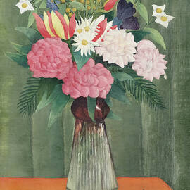 Flowers in a Vase by Henri Rousseau