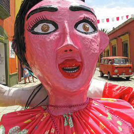 Giant Calenda Figure Oaxaca Mexico by Lorena Cassady