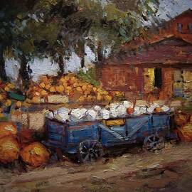 Harvest time at the Avila Barn by R W Goetting