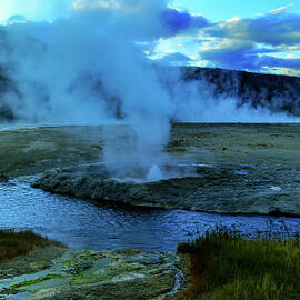 Hot springs Yellowstone  by Jeff Swan
