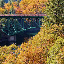 Lake Britton Bridge Autumn by Mike Lee