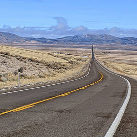 Loneliest Road in America in Winter by Robert Ford