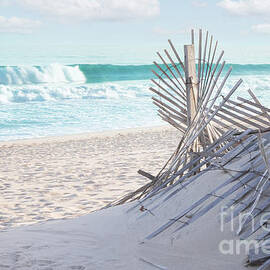 Misquamicut beach fence by Jeff Maletski