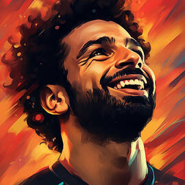 Mohamed Salah Digital Art by Carlos V