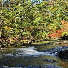 Sabattus River in Fall by Sandra Huston
