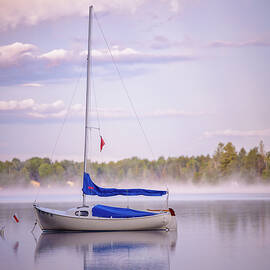 Sailboat on a Foggy Morning by Brett Perucco