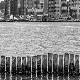 SAN DIEGO SKYLINE View from Harbor Island by Melanie Viola