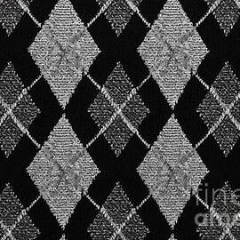 seamless diamond argyle wool knit fabric background texture tileable black and white monochrome greyscale knitted sweater scarf or cozy winter socks pattern woolen crochet textile 3d rendering by N Akkash