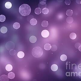 seamless glowing bokeh blur polka dot circles background texture in digital lavender color of the year for 2023 contemporary trendy lilac violet purple backdrop pattern with copyspace 3d rendering by N Akkash
