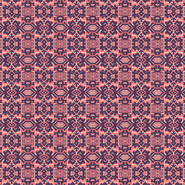 Seamless Pattern With Hand Drawn Ethnic Abstract Background. by Jumpingsack