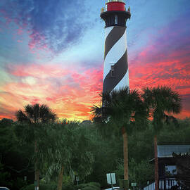 St. Augustine Light at Sunset by Rod Seel