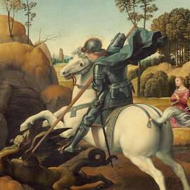 Saint George and the Dragon by Raphael