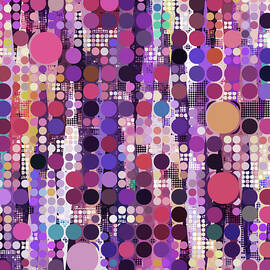 1500 Purple Circles by Grace Iradian