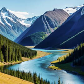 Alaska Wilderness Landscape by Anthony Dezenzio