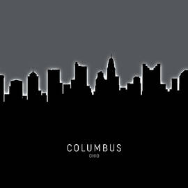 Columbus Ohio Skyline by Michael Tompsett