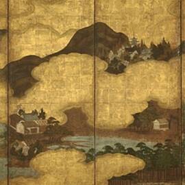 Mt  Fuji and Miho no matsubara  Left hand screen   by anonymous