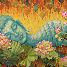 Reclining BUDDHA by Yuliya Glavnaya