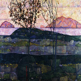 Setting Sun, 1913 by Egon Schiele
