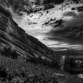 sunset concert at red rocks amphitheater by Mountain Dreams
