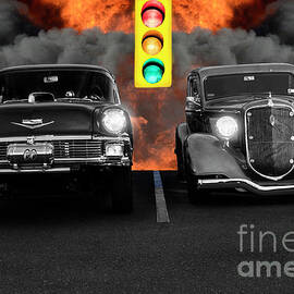 The Boys Are Back In Town Selective Color by Bob Christopher
