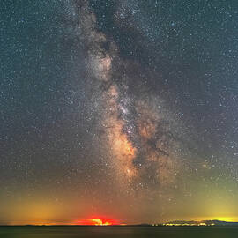 The Milky Way And The Wildfire in Evia Island III