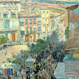 View of a Southern French City by Childe Hassam