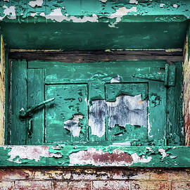 Weathered Half Door At Sandy Hook by Gary Slawsky