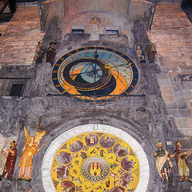 Prague Astronomical Clock Tower by Norma Brandsberg
