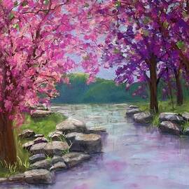 Cherry Blossoms by Nancy Rabe