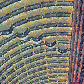 309 Architectural Pattern, Inside Jinmao Tower, Shanghai, China by Richard Neuman