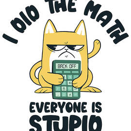 Math Grumpy Cat Equation Calculator by Toms Tee Store