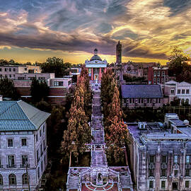 Lynchburg Monument Terrace at Sunset by Norma Brandsberg