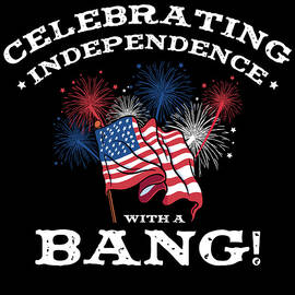 USA Independence Patriotic American Flag Fireworks by Toms Tee Store