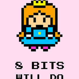 8 Bits Will Do Retro Computer Gamer Humor 04 by Matthias Hauser
