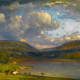 On the Delaware River by george inness