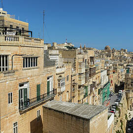 A City of Golden Limestone - Valletta Malta Cityscape by Georgia Mizuleva