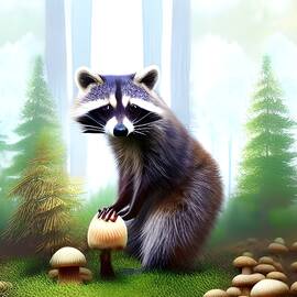 A Cute Raccoon by Lois Churchward