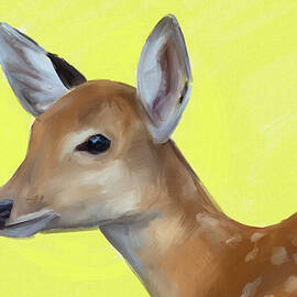 A Friendly Deer by Fineart Paintings