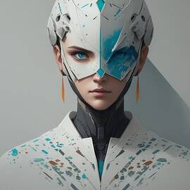 A futuristic-looking person by Mangal Bakshi