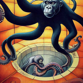 a  gorilla  throwing  an  octopus  in  a  sewer  a0a1a96b  ea9c  4fa2  9afb  4d0239a79c01 by Asar St by Celestial Images