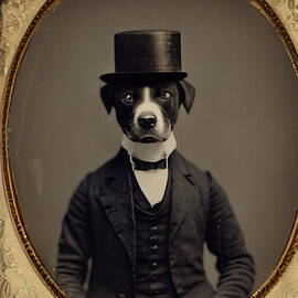 A  Labrador  Pitt  mix  wearing  a  Top  Hat  Victorian  deff7bcb  7ea043  645645563645563f  aa64556 by Celestial Images
