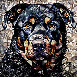 A Loyal Rottweiler by Peggy Collins