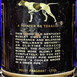 A Pointer on Tobacco Vintage Pipe Tin Dog Advertisement by Paul Ward