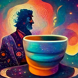 a  psychedelic  man  drinking  the  universe  in  a  co  e3e52eb3  dfc0  4e2c  af97  61a631259b37 by by Celestial Images