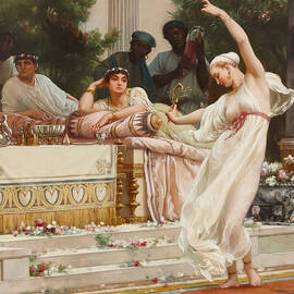 A Summer Repast at the House of Lucullus by Gustave Boulanger by Mango Art