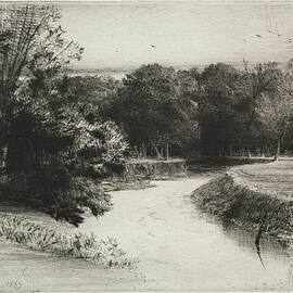 A Sunset in Ireland 1863 Francis Seymour Haden British, 1818 to 1910 by MotionAge Designs
