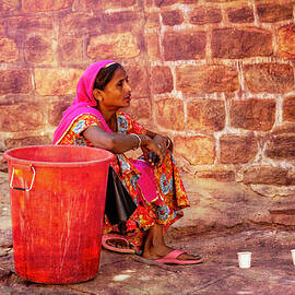 A Woman Of Jaisalmer, India by Kay Brewer