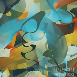 Abstract Expressionism Mind Scape 28 by Sarah Niebank