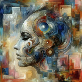 Abstract Expressionist Woman  - DWP1750692 by Dean Wittle